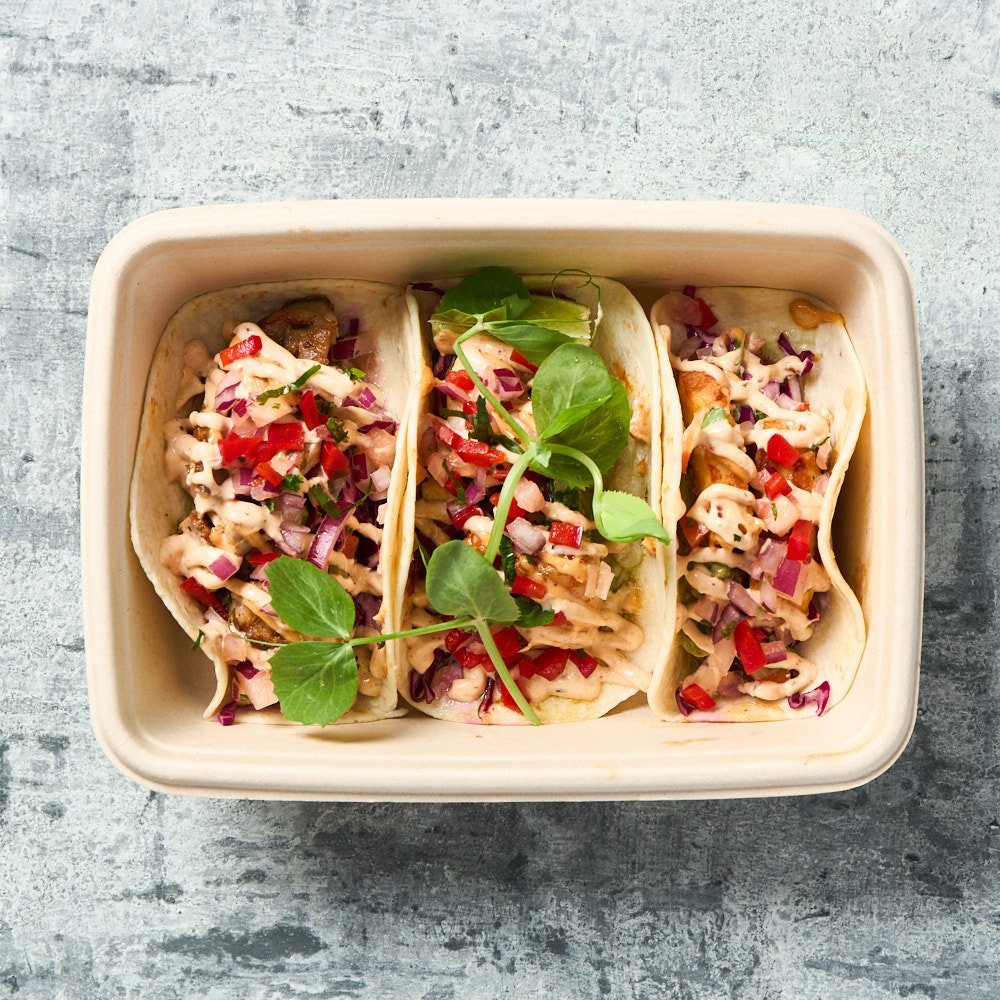 Main Meals Avocado & Pineapple Jalapeño Salsa Tacos (3 per serve)