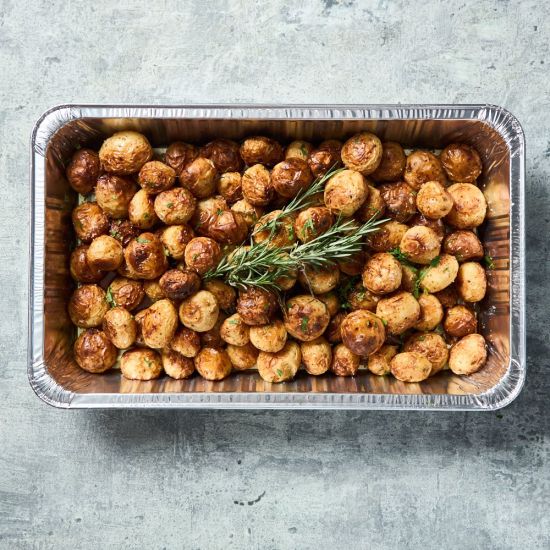 BUFFET - Roast Potatoes, Rosemary, Garlic + Sea Salt (Serves 10-15)