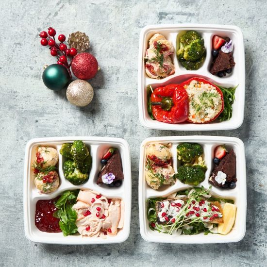 Christmas Bento Cold Lunch Box (Dietary Available)