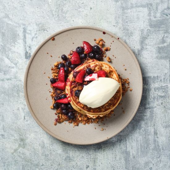 Spelt Ricotta Pancakes (V)