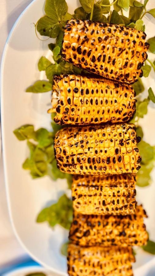 Native Chargrilled Corn Cobs - brushed with native herb butter. (Tray of 24)