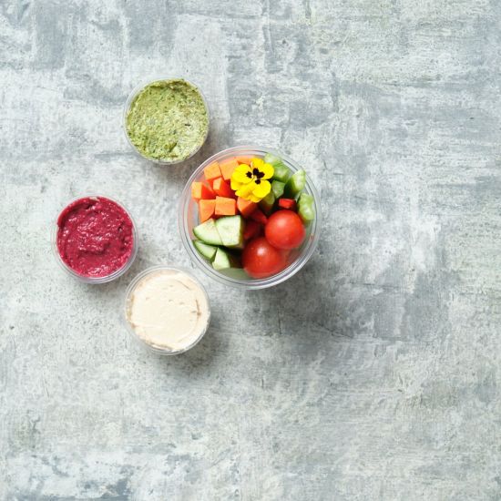 Gourmet Crudités Cups (Raw veggie sticks)