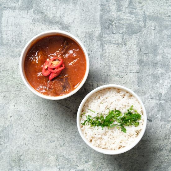Individual Meals Curry + Rice (Dietary Options Available)