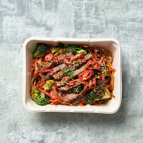 Individual Meals Hokkien Veggie Noodles + Protein (Dietary Options Available)