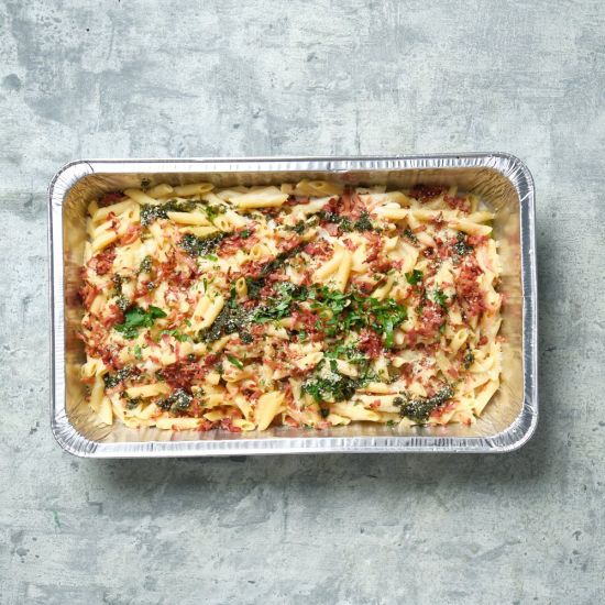 BUFFET/PASTA  - Creamy Bacon Carbonara (Serves 10-15)
