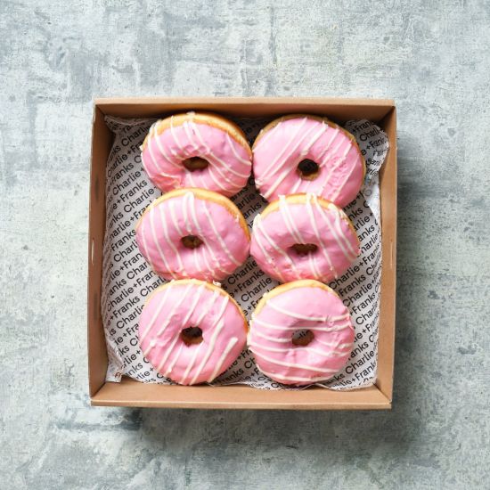 Baby Shower / Gender Reveal - Pink Donut (Box of 6)