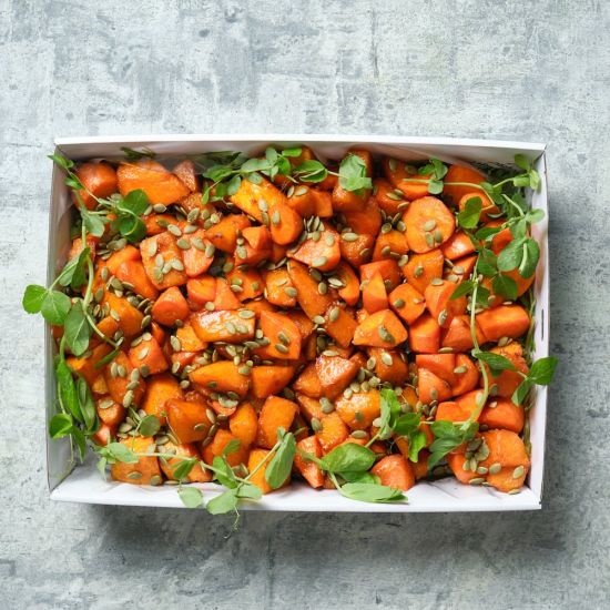 Thanksgiving - Roasted Maple Glazed Pumpkin + Carrot Salad