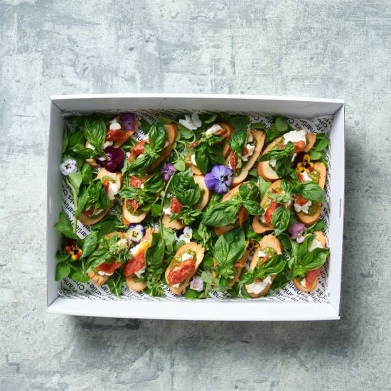 Tomato Mozzarella Bruschetta Bites (Box of 15)
