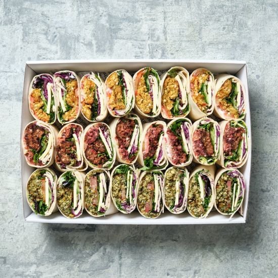 Vegan / Gluten Free Savoury Rainbow Wraps (Box of 12)