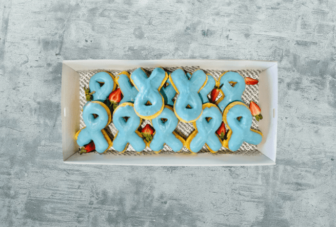 Movember - Blue Ribbon Donut Collection (12 pieces)