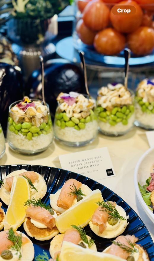 Buffet Tent Cards - Menu Items + Dietaries listed