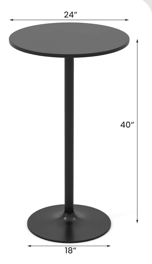 Equipment Hire - Black Cocktail Table (Min Order 4)