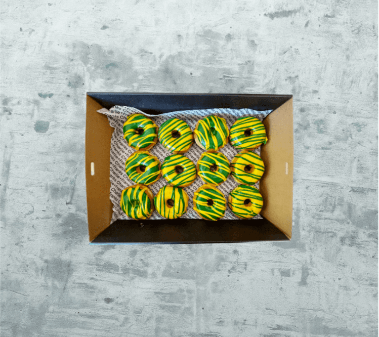 Australia Day - Green + Gold Donut Collection (Box of 12)