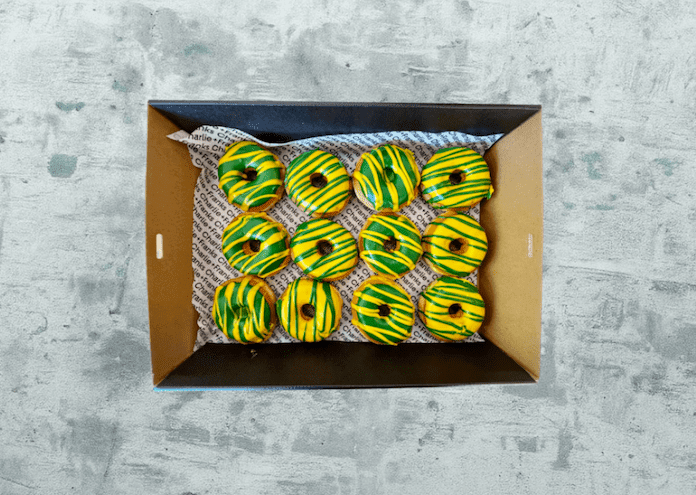 Australia Day - Green + Gold Donut Collection (Box of 12)