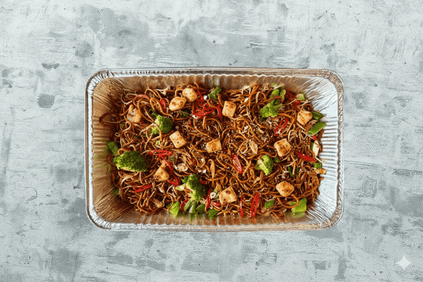 BUFFET - Stir Fry Veggie Hokkien Noodles + Protein (Serves 10-15)