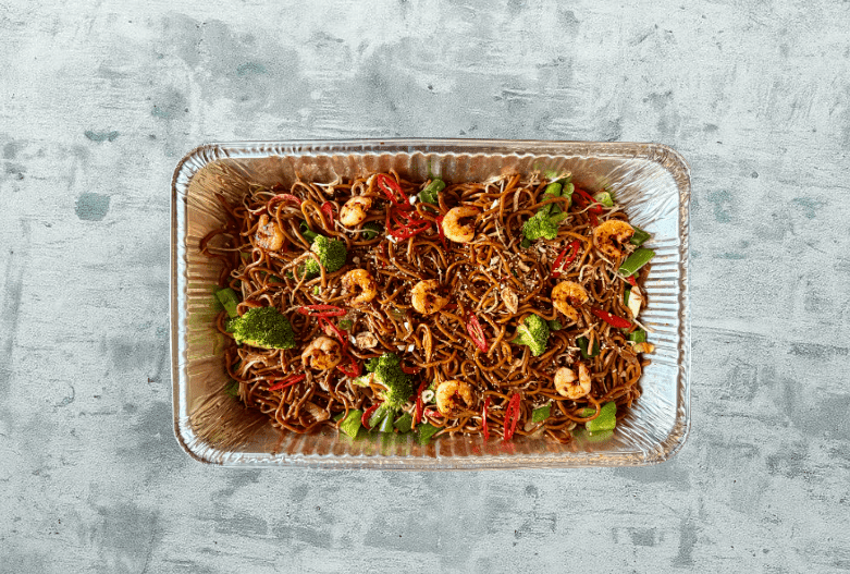 BUFFET - Stir Fry Veggie Hokkien Noodles + Protein (Serves 10-15)