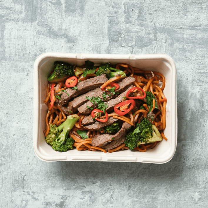 Individual Meals Veggie Hokkien Noodles + Protein