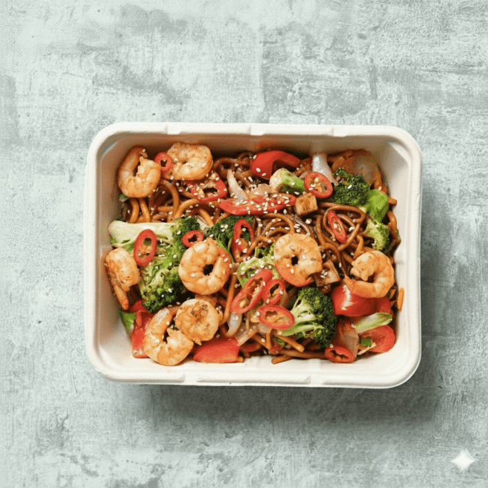 Individual Meals Veggie Hokkien Noodles + Protein