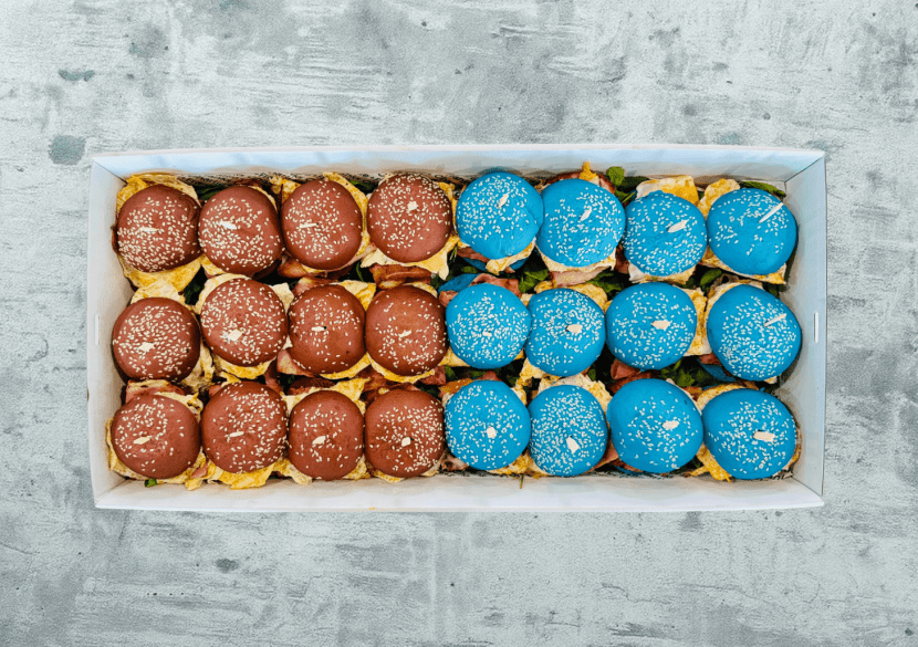 STATE OF ORIGIN - Breakfast Sliders - Served Warm (Box of 24) 