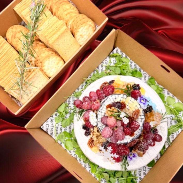 CHRISTMAS IN JULY - Brie Cheese Celebration Wheel (Serves 8-12)