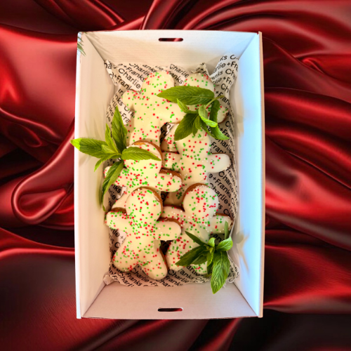 CHRISTMAS IN JULY - Iced Gingerbread Man biscuit (Serves 6)