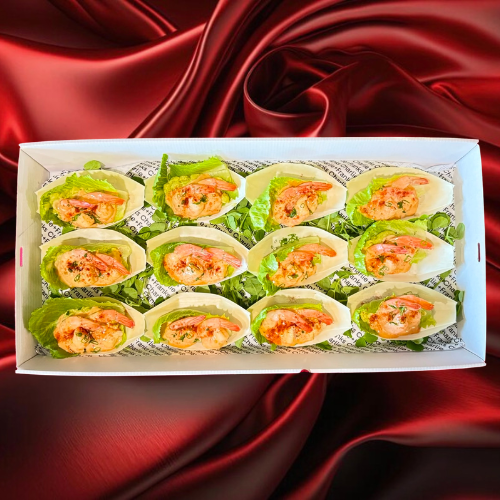 CHRISTMAS IN JULY - Canape - Prawn Cocktail Boats (Serves 12)