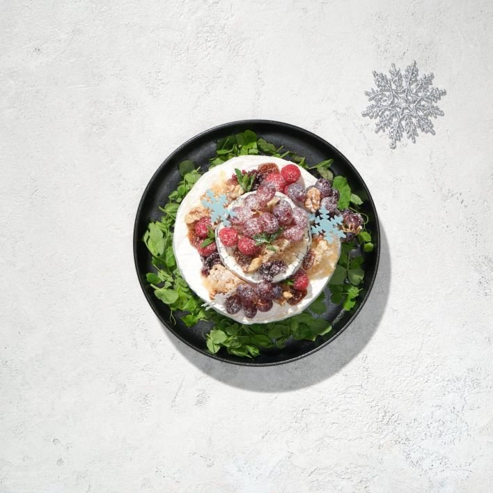 CHRISTMAS IN JULY - Brie Cheese Celebration Wheel (Serves 8-12)