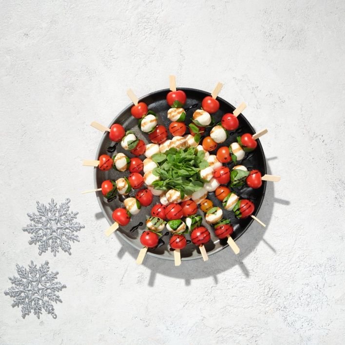 CHRISTMAS IN JULY - Canapé – Caprese Skewers (Serves 15)