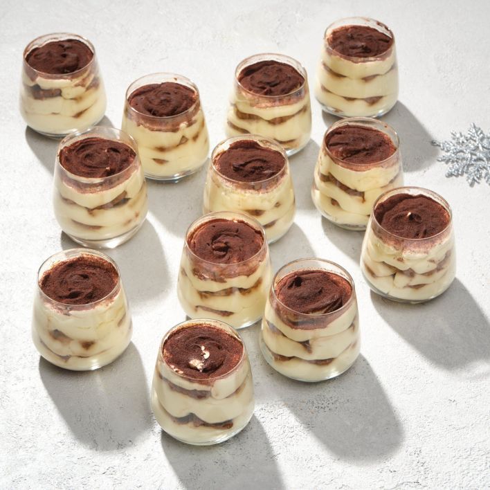 CHRISTMAS IN JULY - Biscoff Tiramisu Dessert Pots (275ml) (Serves 11)
