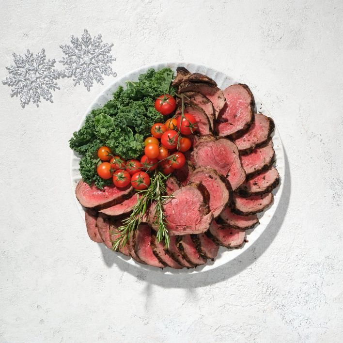 CHRISTMAS IN JULY - 2.5kg Slow-Roasted Beef Tenderloin (Serves 10-15) (Certified Halal Meat) 