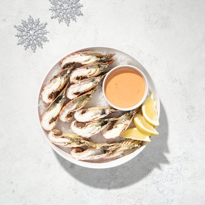 CHRISTMAS IN JULY - Seafood Moreton Bay Bugs (approx. 1kg / 6-8 Bugs cut in half) 
