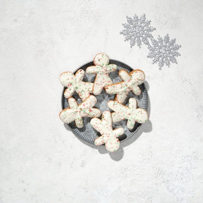 CHRISTMAS IN JULY - Iced Gingerbread Man biscuit (Serves 6)