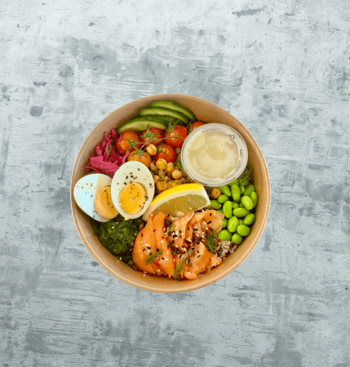 Mediterranean Salmon Bowl (All Day Breakfast)