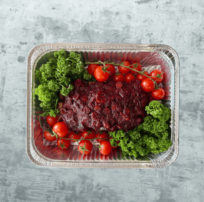 Thanksgiving - Vegan Mushroom-Lentil Meat Loaf + Cranberry Glaze