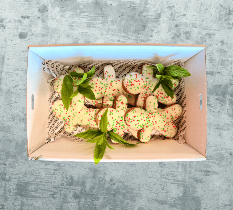 CHRISTMAS - Iced Gingerbread Man biscuit (Serves 6)