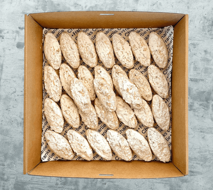 Greek Biscuits Kourabiethes (Almond Shortbread) (Box of 30)
