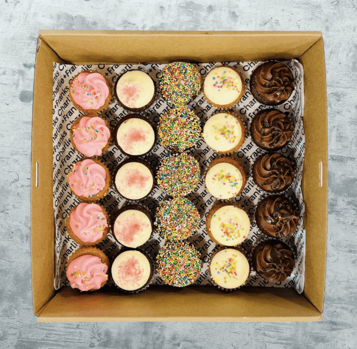 Gluten Free High Tea Mini Cupcakes (Box of 25)