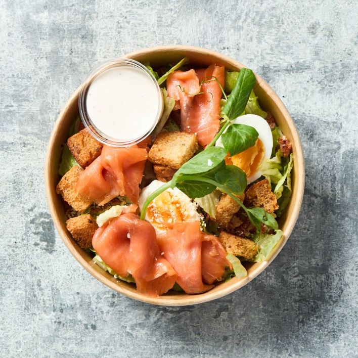 Salad - Classic Caesar + Smoked Salmon