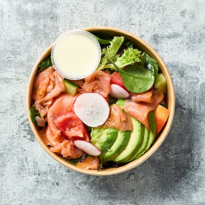 Salad - Garden Avocado + Smoked Salmon