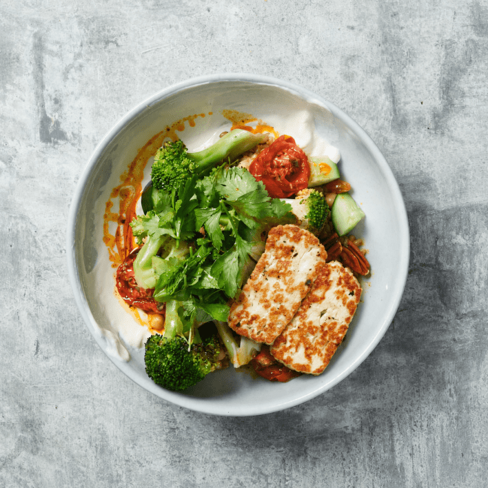 Mediterranean Broccoli Grains Bowl (Alc)