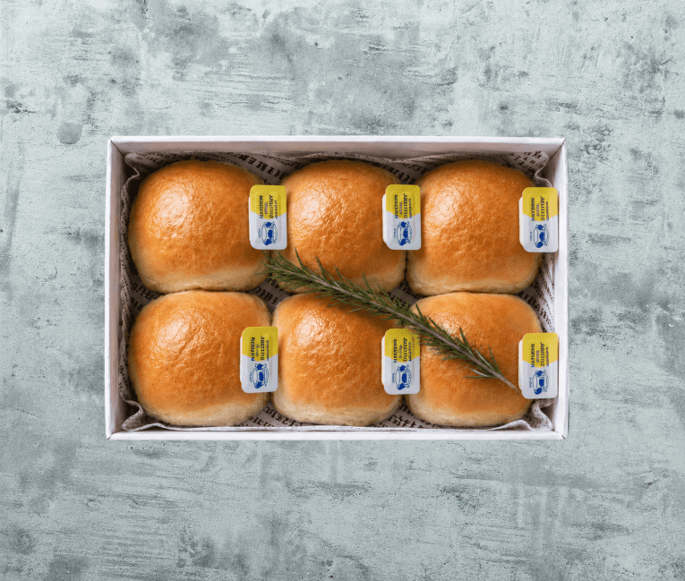 BREAD - Pav Bun + Butter (Box of 6) (50gm)