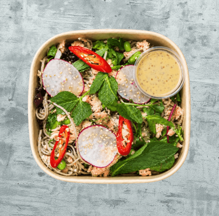 Salad - Salmon Soba Noodle