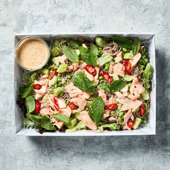 Salad - Salmon Soba Noodle