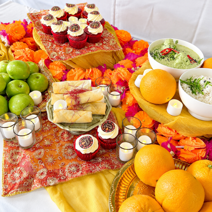 Styled Ceramic Buffet Setup + Diwali Styling (1 x Staff )