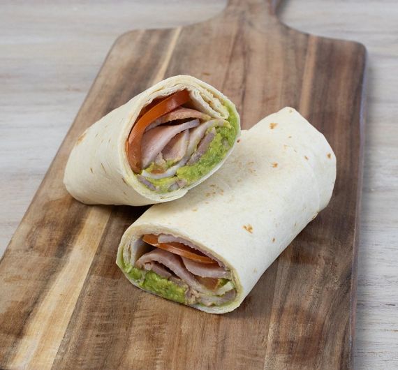 Bacon, Tomato and Avocado Breakfast Wrap