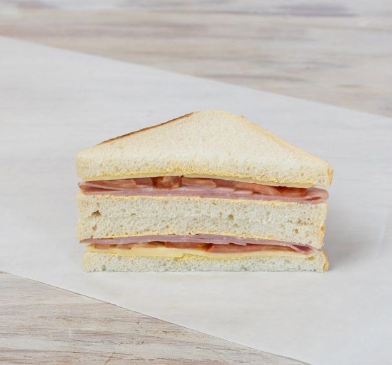 Gluten Free Ham, Cheese, Tomato & Dijon Sandwich