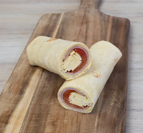 Ham, Cheese and Tomato and Dijon Classic Wrap
