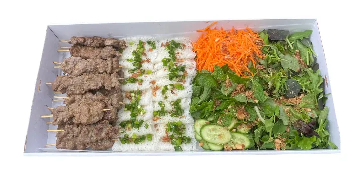 Lemongrass Beef Skewers and Noodle Salad Platter- Large