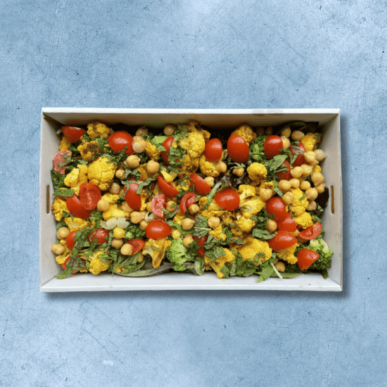 Spiced Cauliflower and Broccoli Salad Platter