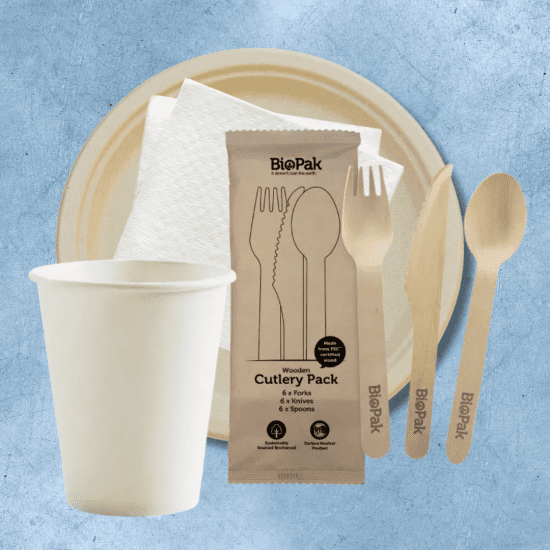 Disposable Plates, Cutlery, Cups & Napkins